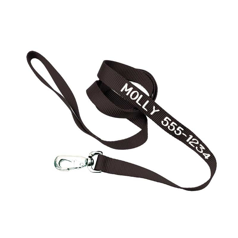 Nylon Leash - with personalized Embroidery, - Lucky Pet
